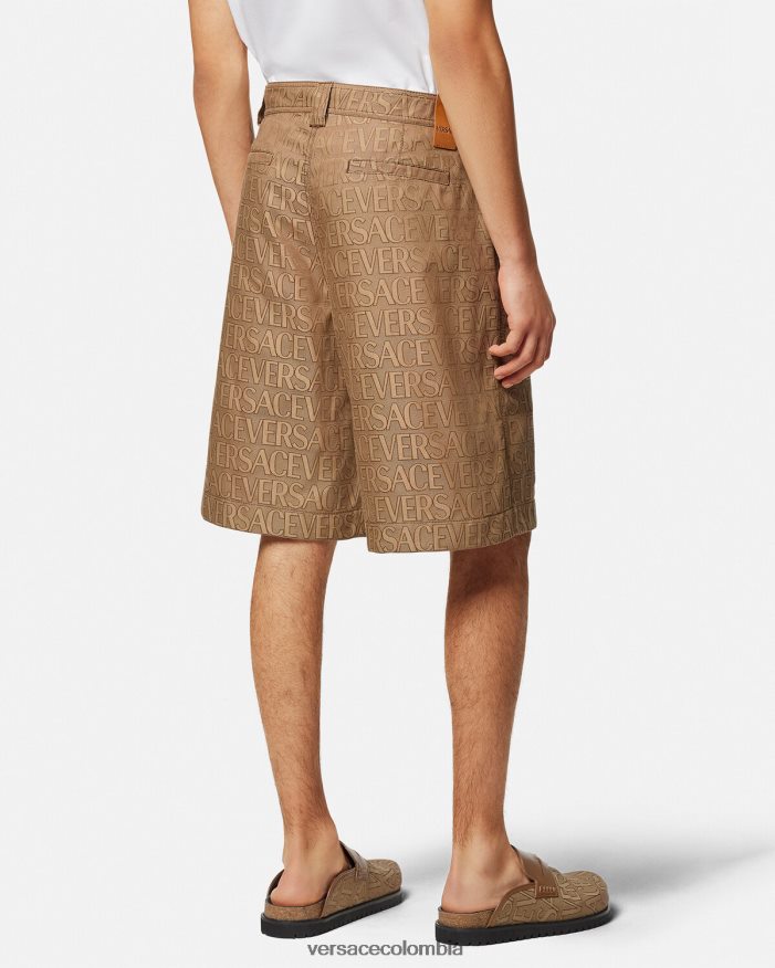 hombres pantalones cortos Versace imprimir 2RP40F1433 ropa