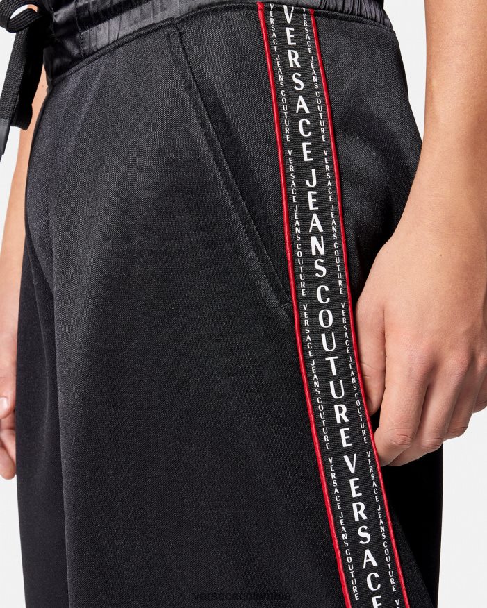 hombres shorts deportivos con logo Versace negro 2RP40F2432 ropa