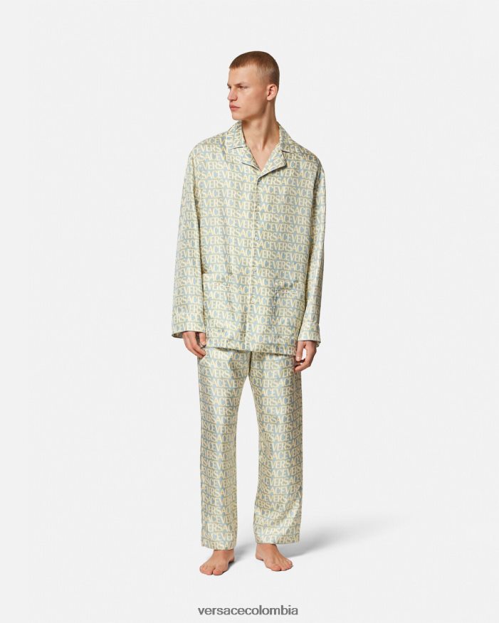 hombres pantalones de pijama por toda la prenda Versace imprimir 2RP40F1730 ropa interior y ropa de playa