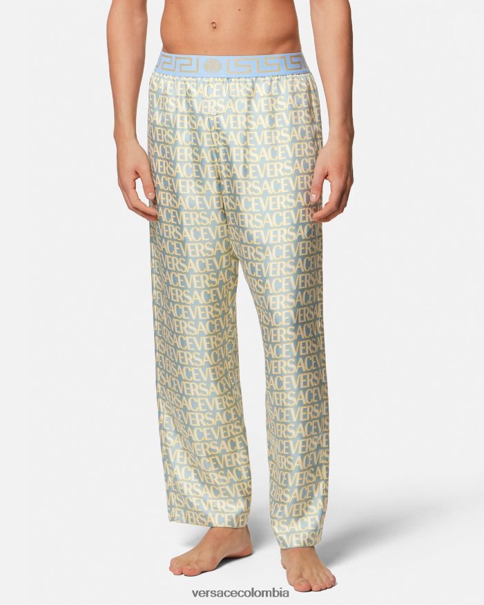 hombres pantalones de pijama por toda la prenda Versace imprimir 2RP40F1730 ropa interior y ropa de playa