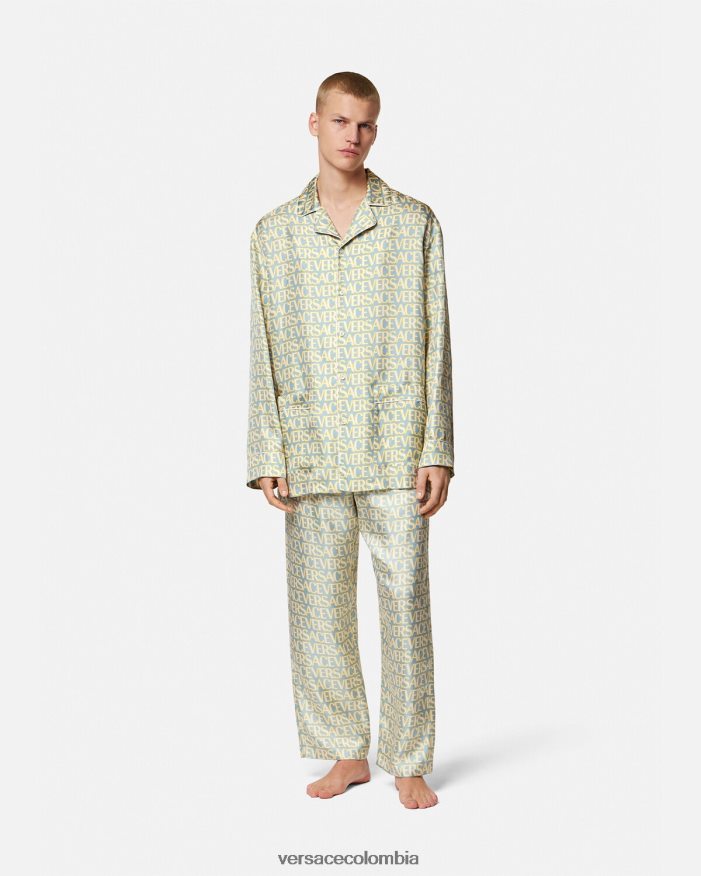 hombres top de pijama integral Versace imprimir 2RP40F1729 ropa interior y ropa de playa