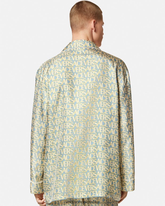hombres top de pijama integral Versace imprimir 2RP40F1729 ropa interior y ropa de playa