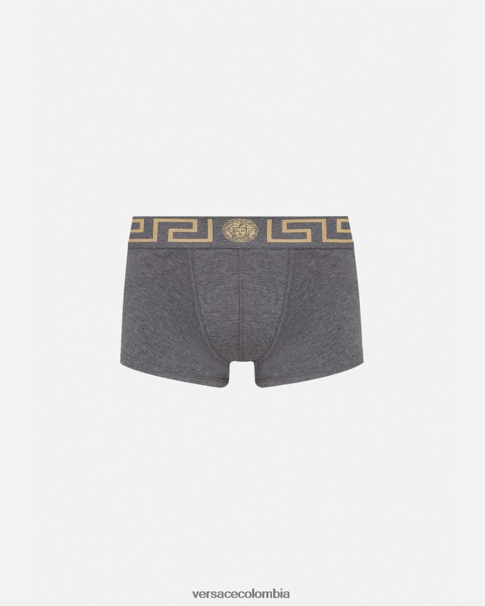 hombres calzoncillos con borde de greca Versace gris 2RP40F1759 ropa interior y ropa de playa
