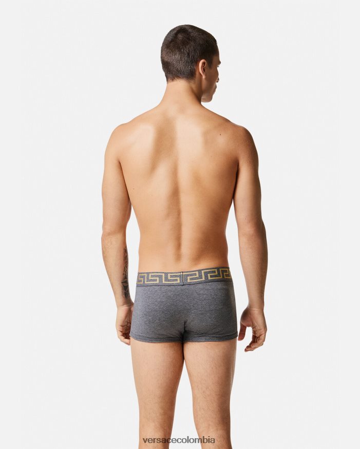 hombres calzoncillos con borde de greca Versace gris 2RP40F1759 ropa interior y ropa de playa