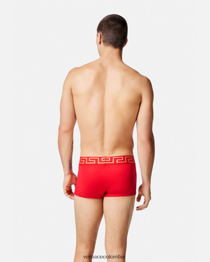 hombres calzoncillos con borde de greca Versace rojo 2RP40F1754 ropa interior y ropa de playa