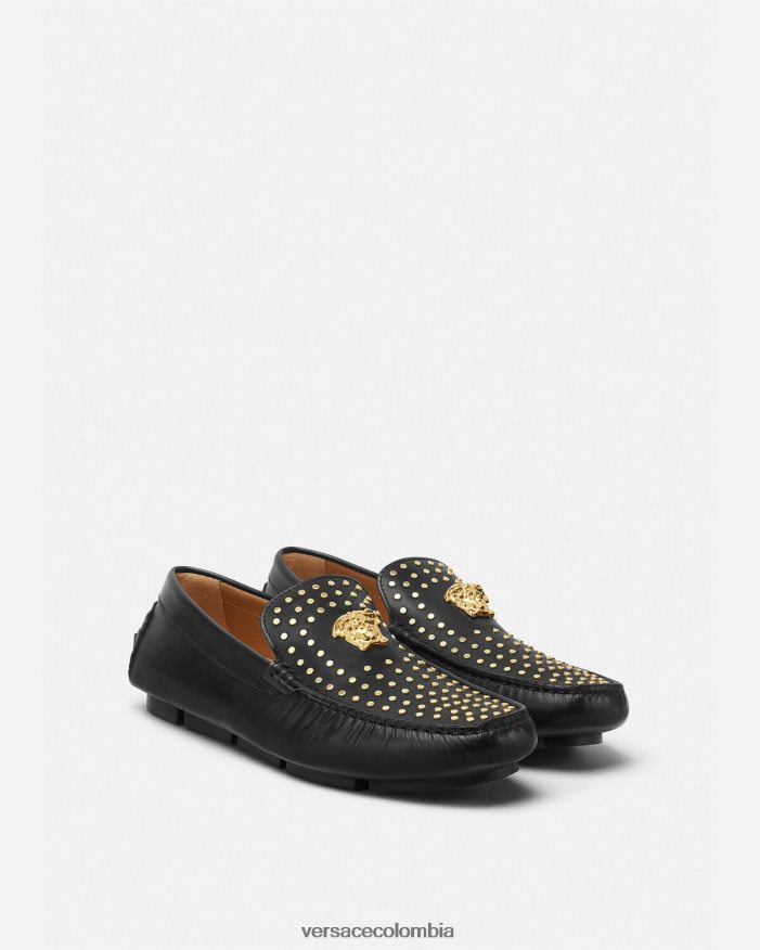 hombres mocasines la medusa Versace negro 2RP40F1573 zapato