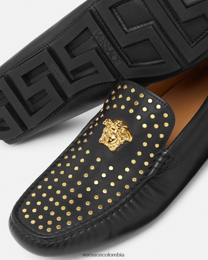 hombres mocasines la medusa Versace negro 2RP40F1573 zapato