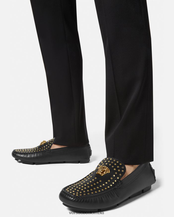 hombres mocasines la medusa Versace negro 2RP40F1573 zapato