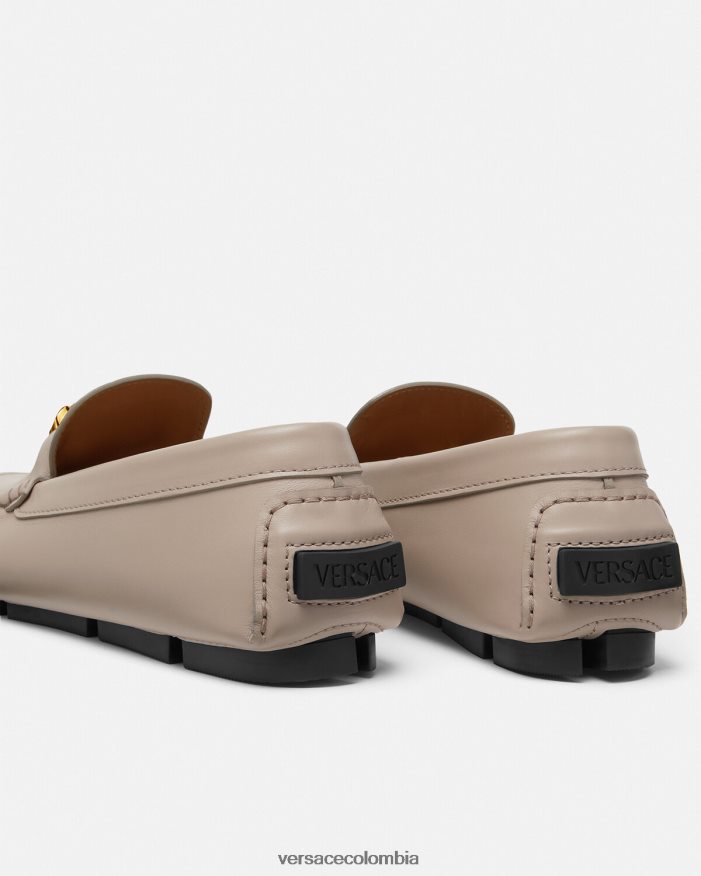hombres zapatos de piloto la medusa Versace beige 2RP40F1601 zapato