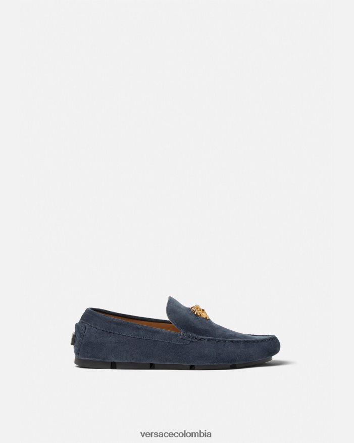 hombres zapatos driver la medusa de gamuza Versace Armada 2RP40F1604 zapato