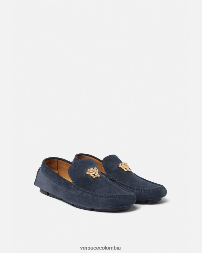 hombres zapatos driver la medusa de gamuza Versace Armada 2RP40F1604 zapato