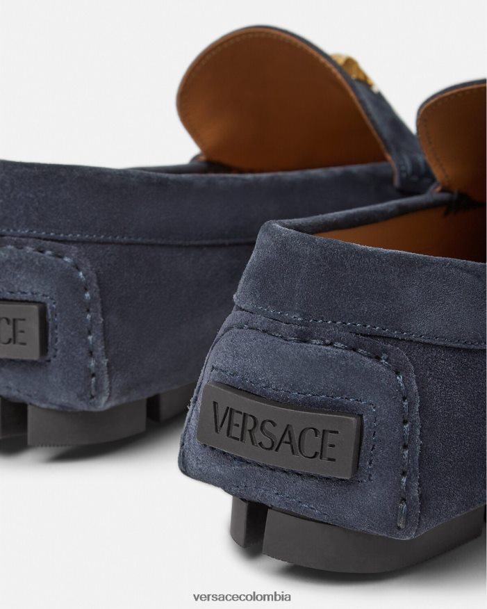 hombres zapatos driver la medusa de gamuza Versace Armada 2RP40F1604 zapato