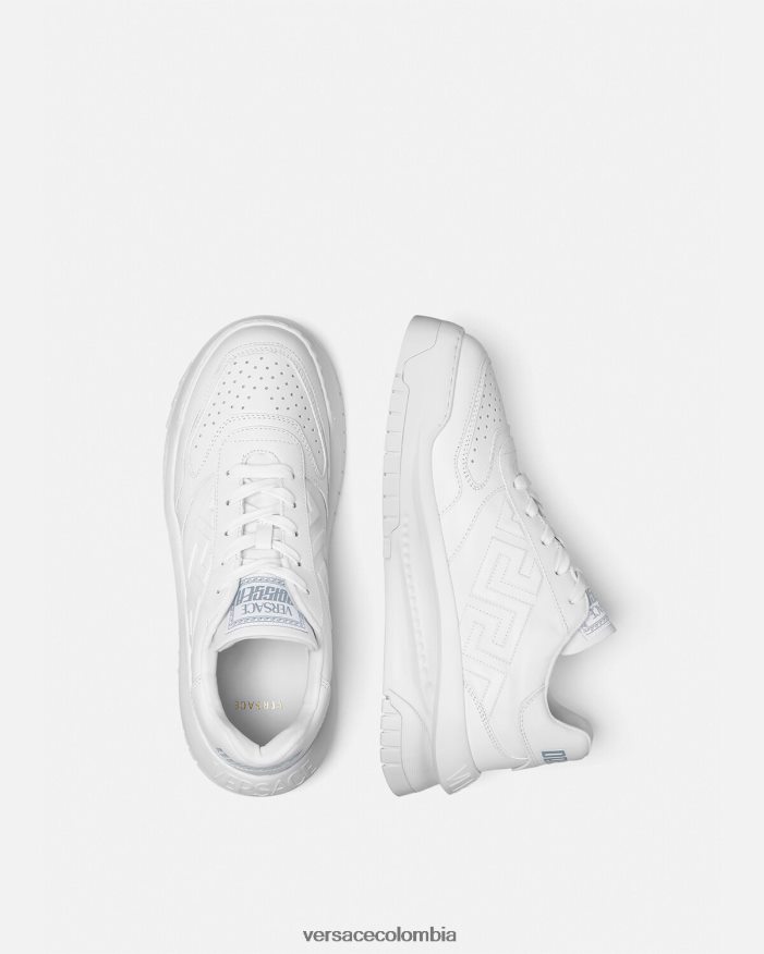hombres zapatillas greca odissea Versace blanco 2RP40F1518 zapato