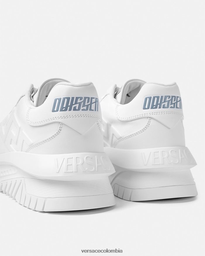 hombres zapatillas greca odissea Versace blanco 2RP40F1518 zapato