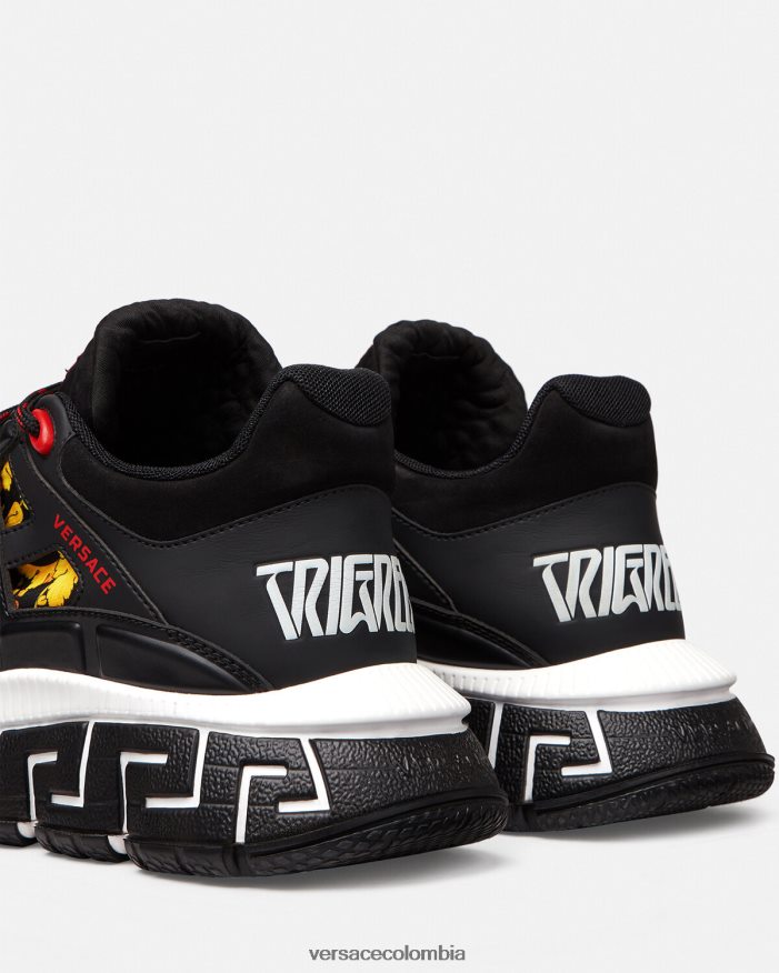 hombres zapatillas trigrecas Versace imprimir 2RP40F1528 zapato