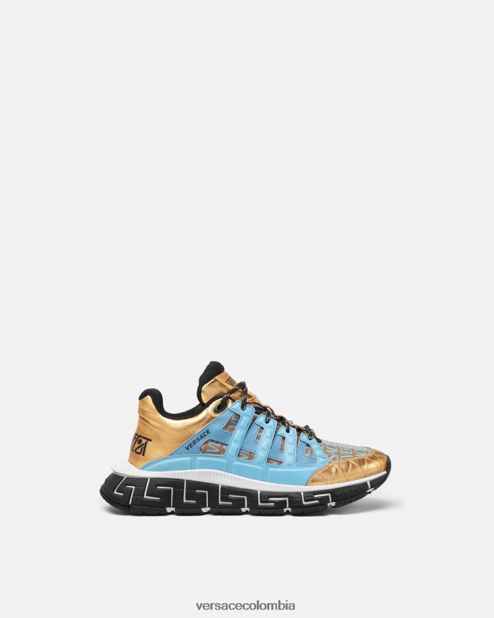 hombres zapatillas trigrecas Versace multicolor 2RP40F1511 zapato