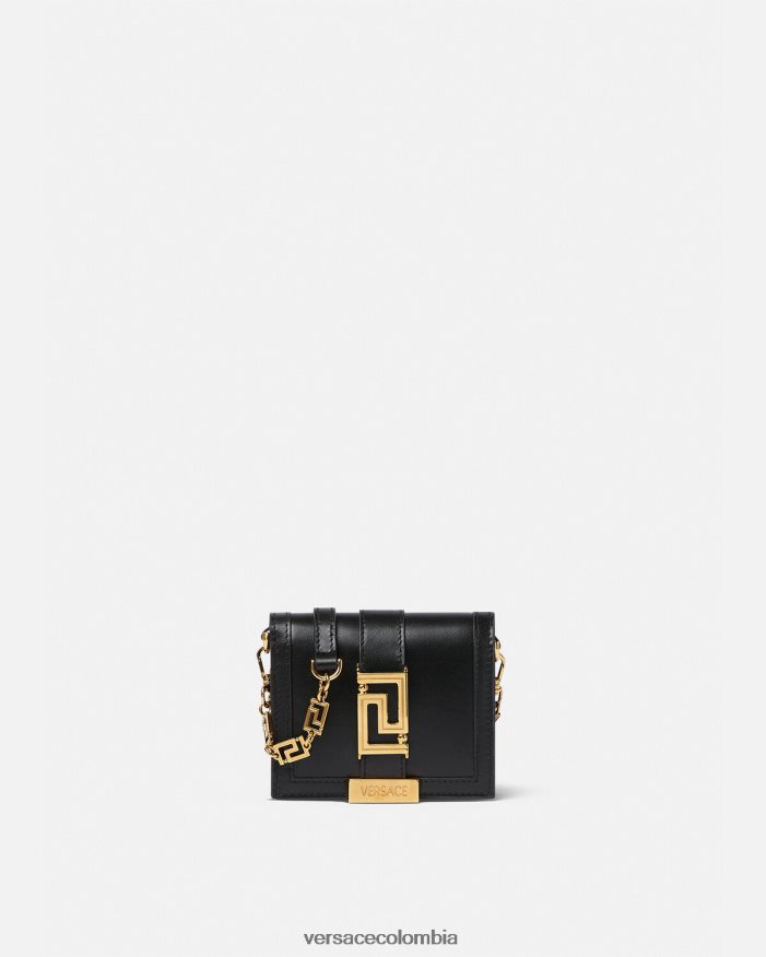 mujer cartera con cadena de diosa Greca Versace negro 2RP40F563 accesorios