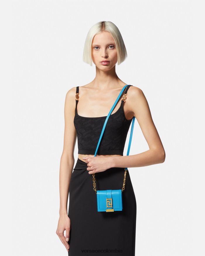 mujer cartera con cadena de diosa Greca Versace un color 2RP40F580 accesorios