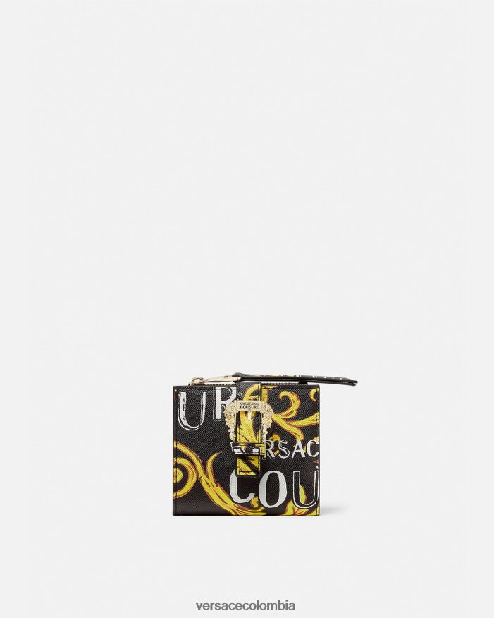 mujer cartera con logo couture1 Versace oro negro 2RP40F2343 accesorios