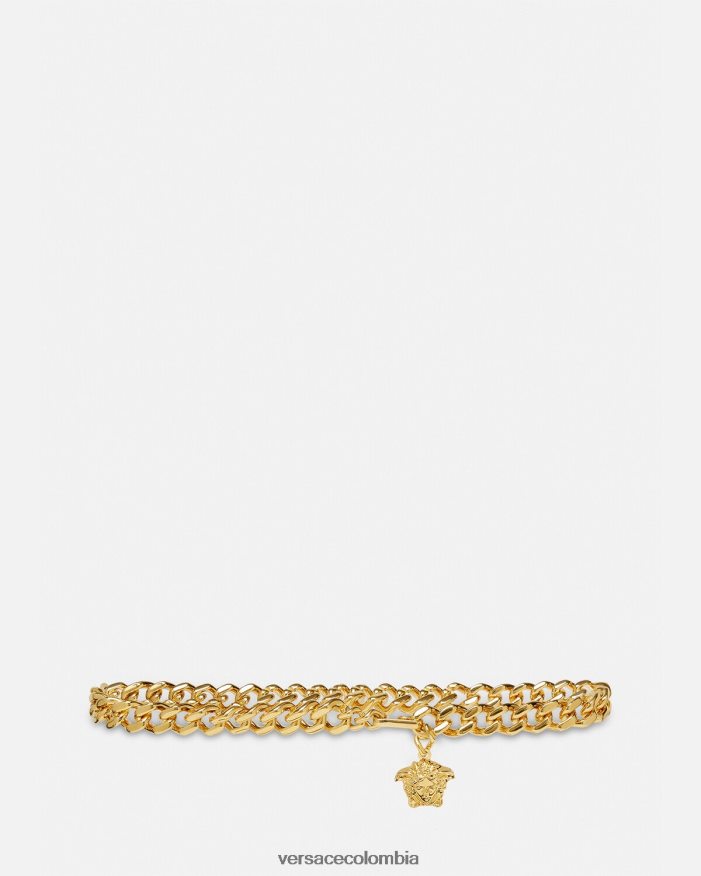 mujer cinturón con cadena de medusa Versace oro 2RP40F544 accesorios