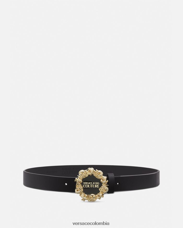 mujer cinturón con logo Versace negro 2RP40F2340 accesorios