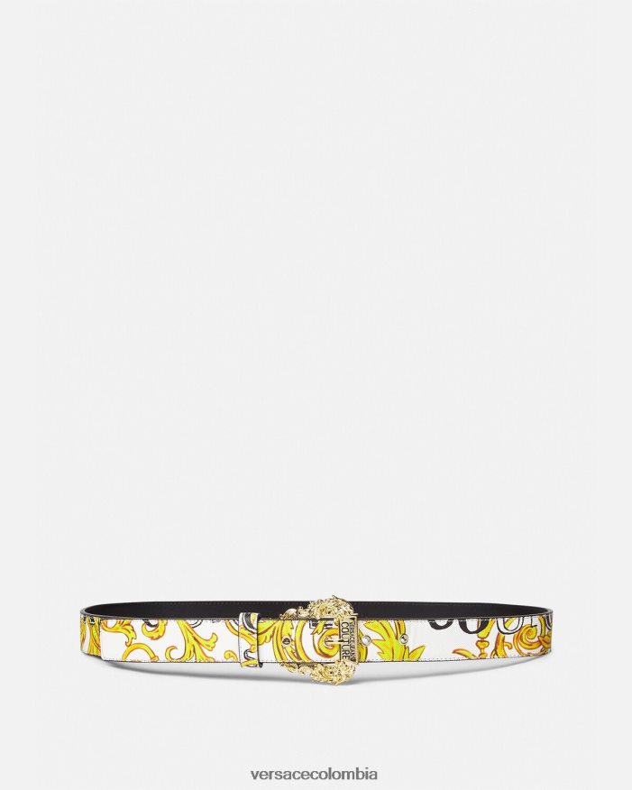 mujer cinturón con logo de alta costura1 Versace oro y blanco 2RP40F2352 accesorios