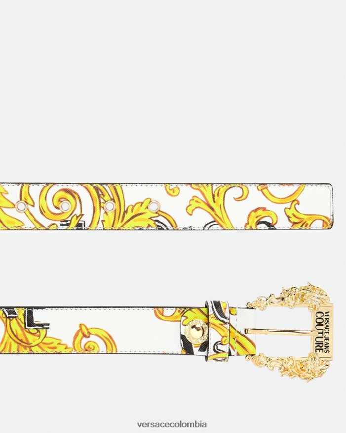 mujer cinturón con logo de alta costura1 Versace oro y blanco 2RP40F2352 accesorios