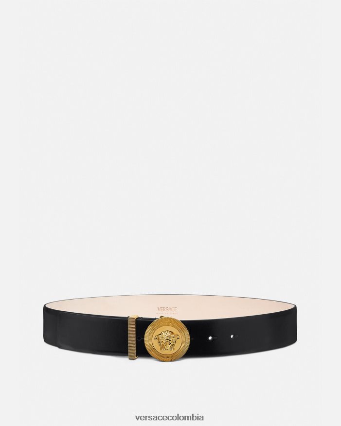 mujer cinturón de cuero con medusa biggie Versace negro 2RP40F530 accesorios