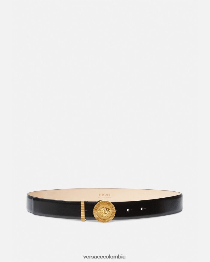 mujer cinturón de cuero con medusa biggie Versace negro 2RP40F531 accesorios