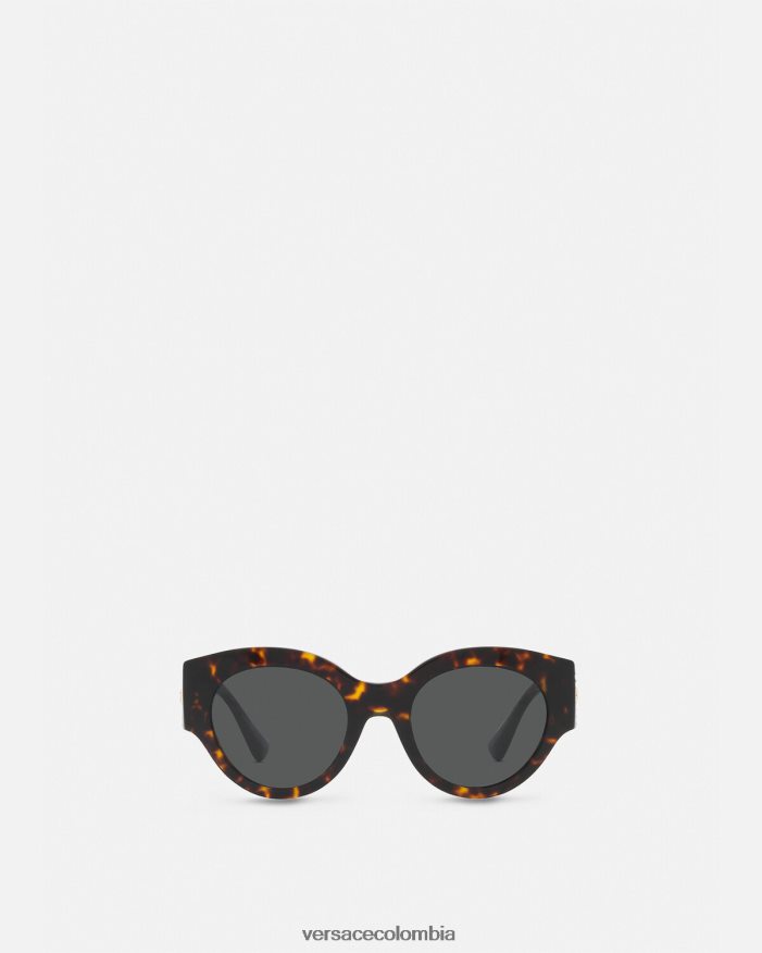 mujer gafas de sol brillantes con cristales de medusa Versace la Habana 2RP40F628 accesorios