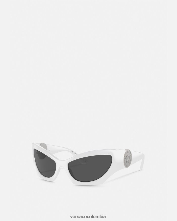 mujer gafas de sol cat-eye con Medusa Versace blanco 2RP40F586 accesorios