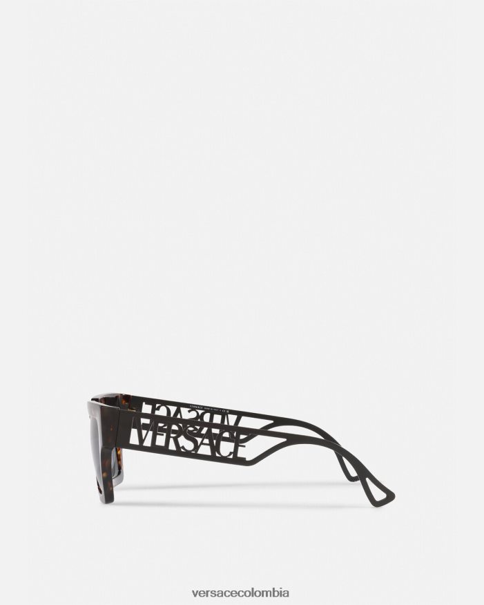 mujer gafas de sol con logo vintage de los 90 Versace la Habana 2RP40F620 accesorios