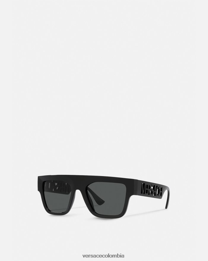 mujer gafas de sol con logo vintage de los 90 Versace negro 2RP40F618 accesorios