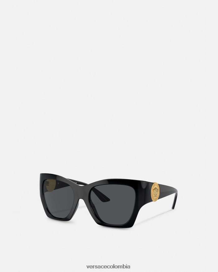 mujer gafas de sol cuadradas con medusa Versace negro 2RP40F584 accesorios