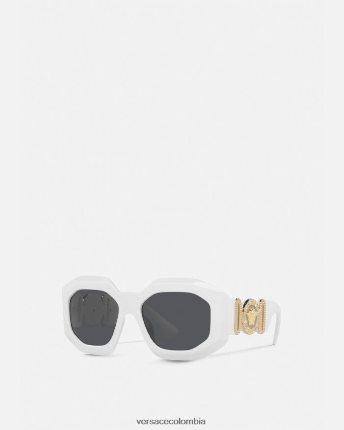 mujer gafas de sol cuadradas maxi medusa biggie Versace blanco 2RP40F634 accesorios