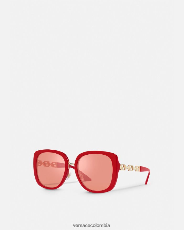 mujer gafas de sol greca Versace rojo 2RP40F663 accesorios
