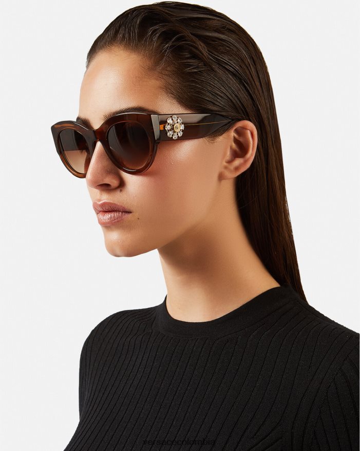 mujer gafas de sol joya tributo Versace marrón 2RP40F683 accesorios