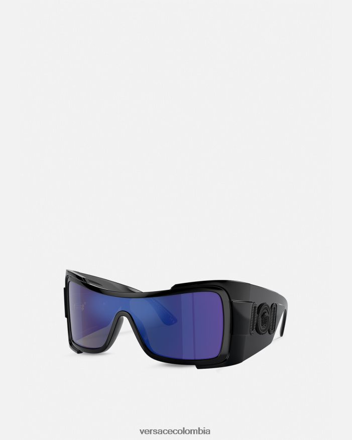 mujer gafas de sol maxi medusa biggie con escudo Versace negro 2RP40F605 accesorios