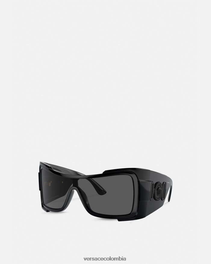 mujer gafas de sol maxi medusa biggie con escudo Versace negro 2RP40F606 accesorios