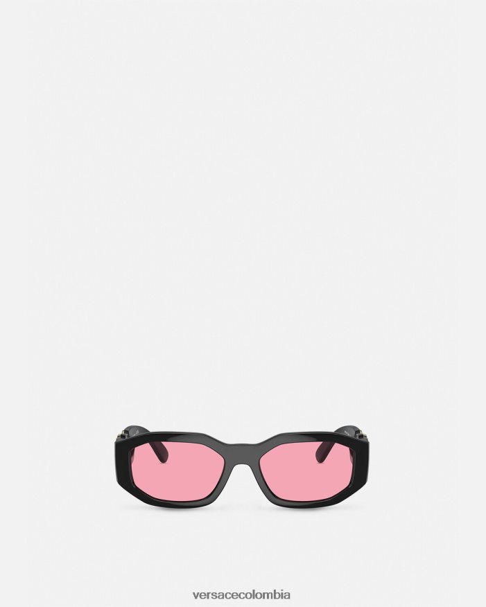 mujer gafas de sol medusa biggie Versace negro y rosa 2RP40F590 accesorios