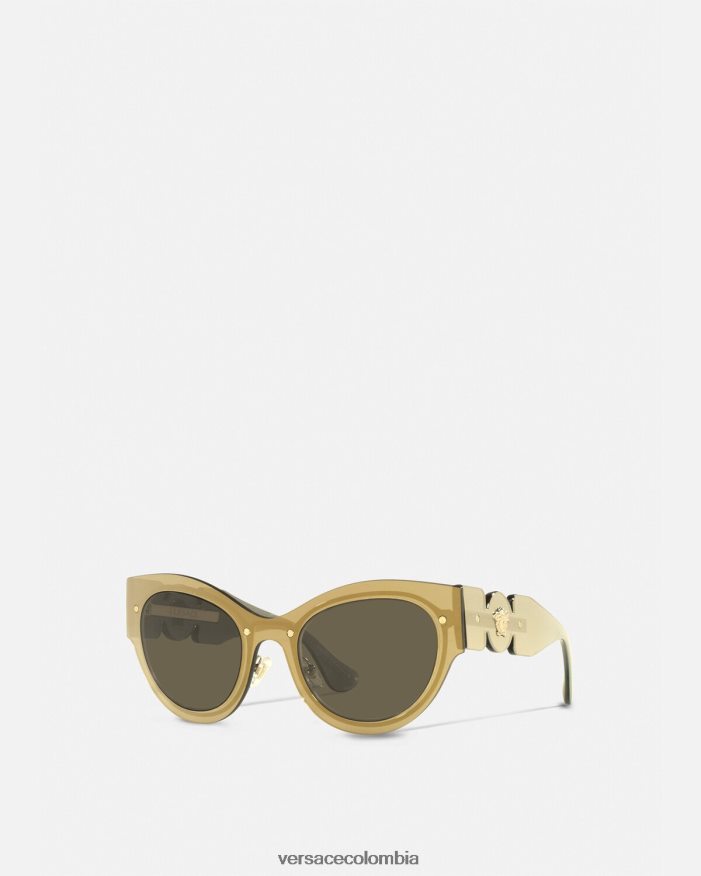 mujer gafas de sol tipo ojo de gato con Medusa Biggie Versace oro 2RP40F702 accesorios