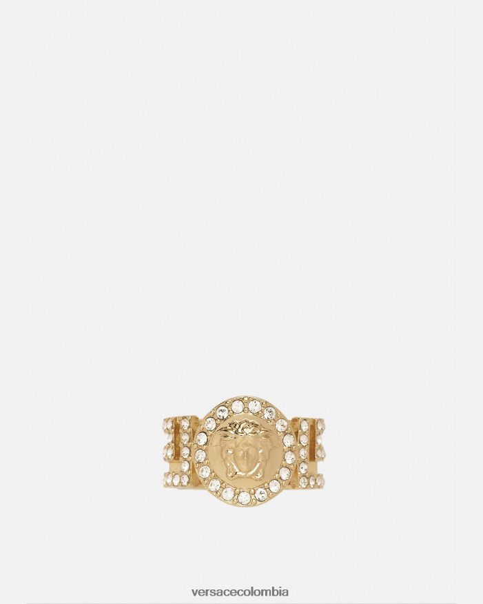 mujer anillo de cristal la medusa Versace oro 2RP40F789 accesorios