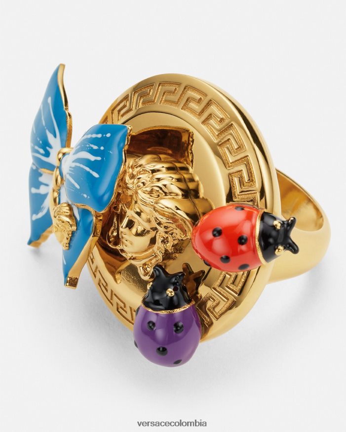mujer anillo de medusa mariposa Versace oro 2RP40F712 accesorios