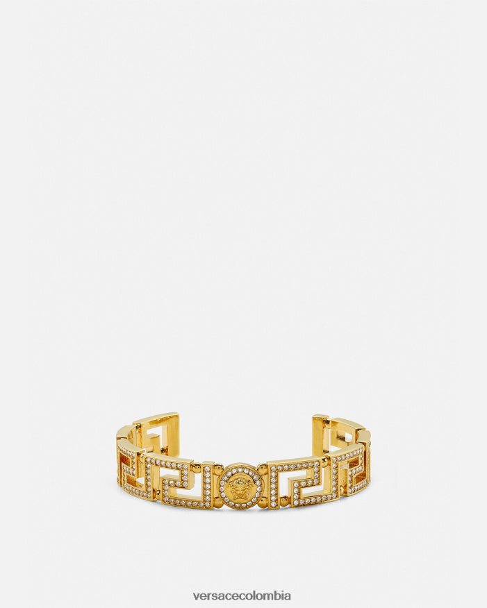 mujer brazalete con greca y medusa de cristal Versace oro 2RP40F761 accesorios