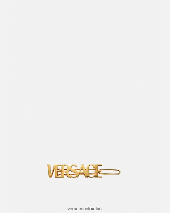 mujer clip para el cabello izquierdo con logo Versace oro 2RP40F849 accesorios