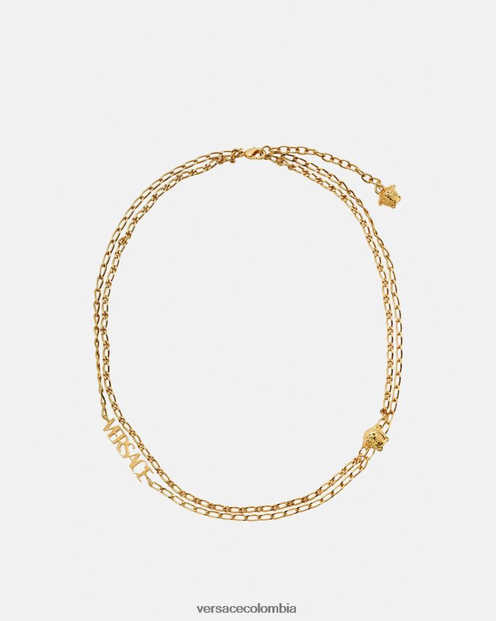 mujer collar con logo de medusa Versace oro 2RP40F800 accesorios