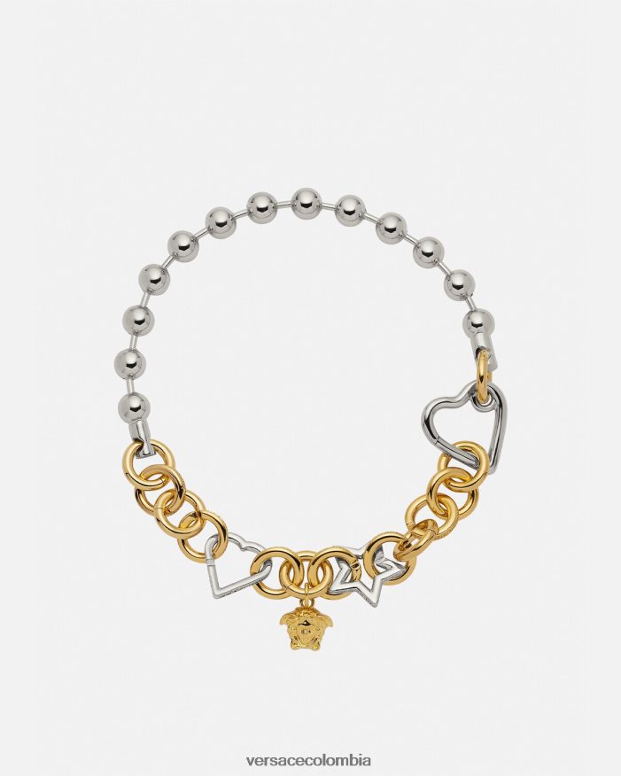 mujer collar de cadena original Versace oro plateado 2RP40F829 accesorios