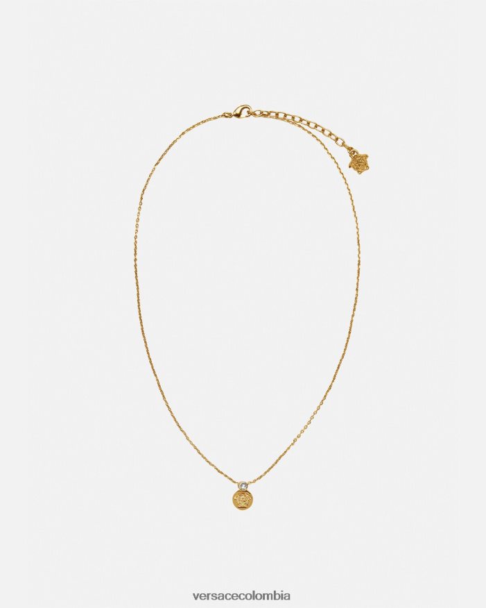 mujer collar de medusa de cristal Versace oro 2RP40F772 accesorios