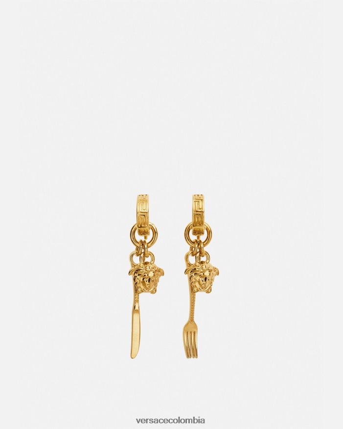 mujer pendientes cubiertos de medusa Versace oro 2RP40F819 accesorios