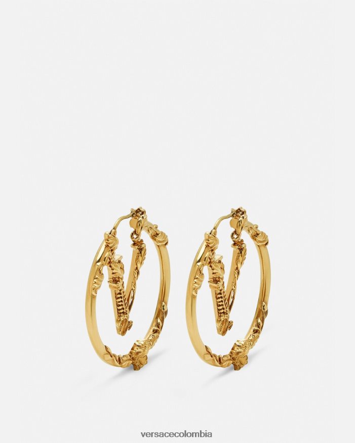 mujer pendientes de aro virtus Versace oro 2RP40F814 accesorios